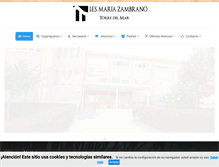 Tablet Screenshot of iesmariazambrano.org